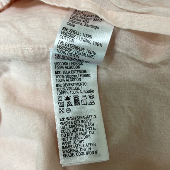 ROXY Pale Pink Ruffles Shorts Romper “Cool Your Heart” with Belt size 6 - Picture 15 of 16